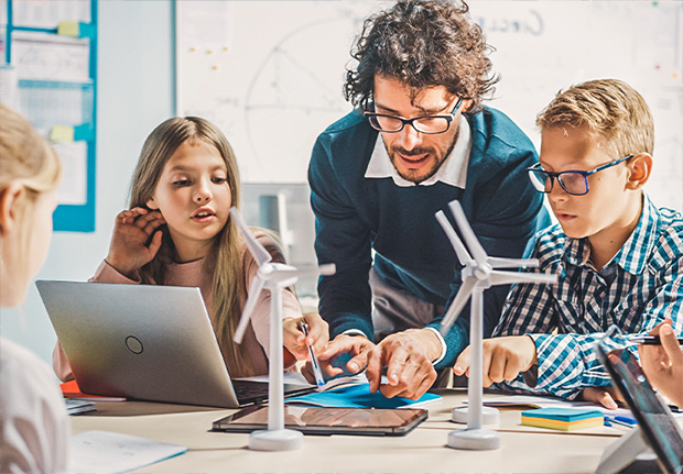 Schüler beim Lernen